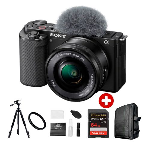 Cámara Sony ZV-E10 II Mirrorless + Lente 16-50mm II + Kit Ultimate